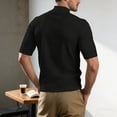 thumbnail image 5 of Breezora Men's Thermal Turtleneck T-Shirt Slim Fit Base Layer Short Sleeve Top for Spring and Autumn Comfort Wear S Size Black, 5 of 6