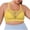 Yellow, variant on WCJM Green Women's Solid Color Hollow Sports Shoulder Strap Gathered Large Size Underwire Bra
