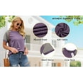thumbnail image 4 of Rosvigor Plus Size T Shirts for Women Color Block Tops Loose Tee Short Sleeve Blouses, 4 of 6