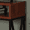 Cherry/Black, variant on Convenience Concepts Tucson Deluxe Two-Tier Console Table in Cherry Wood Finish