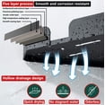 thumbnail image 3 of Estante de ducha de esquina de 2 piezas, estante de baño, almacenamiento de accesorios, estante de pared de aluminio con ganchos para cocina y baño, 3 of 5