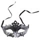 thumbnail image 2 of 4 piezas Máscara vintage Máscara facial Máscara Disfraz Accesorio para Masquerade Cosplay Costume Party Performance (Plata), 2 of 5