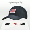 thumbnail image 6 of Solaris Lightweight Outdoor Sun Cap - Patriotic American Flag Dad Hat for Men & Women, Sports Baseball Tennis Golf Unisex Hat, 6 of 7