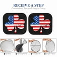 thumbnail image 6 of Naloa American St Patrick's Day Print 2-Piece Windshield Sunshade,Foldable Car Front Window Sun Shades,for Most Sedans SUV Truck-Small, 6 of 6