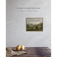 thumbnail image 4 of Drsoum Vintage Landscape Wall Art Classical Framed Painting Mountain Range Valley Nature Wilderness Room Decor - 11x14in, 4 of 7