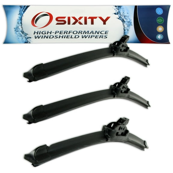 Sixity Auto XTS Frameless Front Rear Windshield Wiper Blades compatible with Pontiac Montana