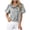 Black, variant on Women's Striped Blouse Puff Sleeve Ruffle Collar Button Up Shirt 2026 Fashion Balloon Sleeve Spring Summer Work Top Blue M