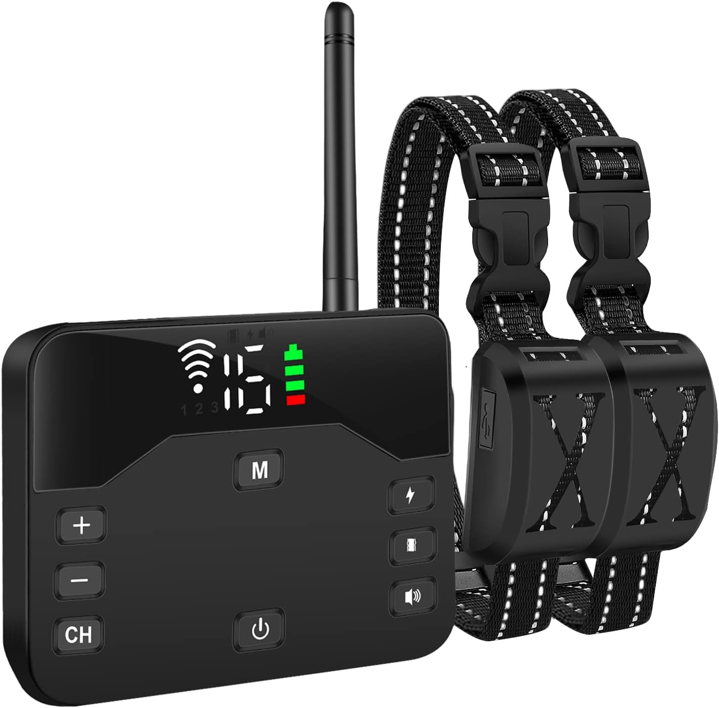 Wireless Dog Fence System Electric Dog Fence Training Collar w/Remote 2