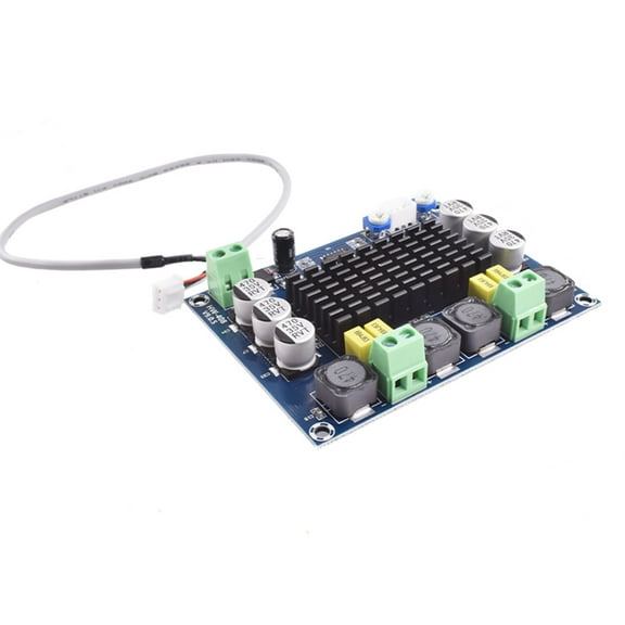 Audio Amplifier TPA3116D2 Dual Channel Digital Power Board XH-M543, DC12-26V 2x120W DIY Module High Power Stereo Amp Board for Car Vehicle Computer Speaker DIY Home Theater Audio System