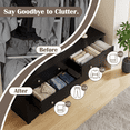 thumbnail image 5 of Homall  6 Drawer Double Dresser, Modern Chest of Drawers, Wood Storage Cabinet for Bedroom & Living Room, Black, 5 of 8