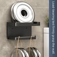 thumbnail image 5 of Caja de papel higiénico, soporte para rollo de papel higiénico, sin perforaciones, para colgar en la pared, para el hogar, para colocar papel higiénico, 5 of 5