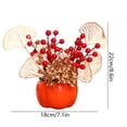 thumbnail image 2 of Chinese New Year Decoration New Year Decor New Year Fruit Flower Decoration Branches Luck Tree Spring Artificial Bonsai Chinese New Year Ornament Desktop Tree Potted for Home Office Decor, 2 of 7