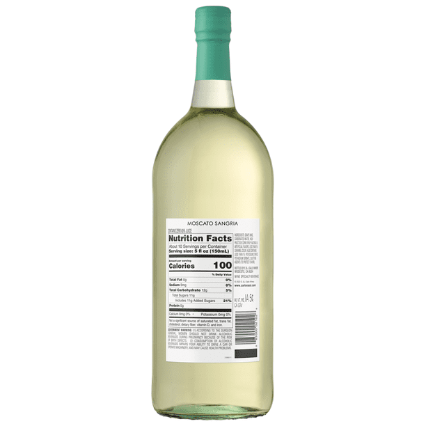 Carlo Rossi Moscato Sangria White Wine, 1.5L Bottle - Walmart