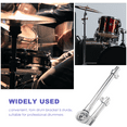thumbnail image 6 of Soimiss Drum Rack Tube Clamp Tom Drum Stand Zinc Alloy Silver Improve Playing Experience 1Pcs, 6 of 6
