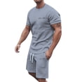 thumbnail image 5 of Men's underwear The Man in Suit Pastor Jacket for Men Tuxedo 3 Piece Formal Suit for Men The Man in Mens Vest Pants Set Coat Mens Patterned Suites Slim Fit Men's 2 Piece Tracksuit Grey 2XL, 5 of 5