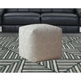 thumbnail image 5 of HomeRoots 518465 17 x 17 x 1 in. Gray Cotton Geometric Pouf Cover, 5 of 5