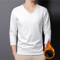 thumbnail image 2 of Blekii Men's V-Neck Thermal Shirt, Fleece Lined Base Layer Top, Thickened Warm Undershirt for Winter, Soft Brushed Interior, Comfortable for All-Day Wear, Essential Cold Weather, 2 of 6