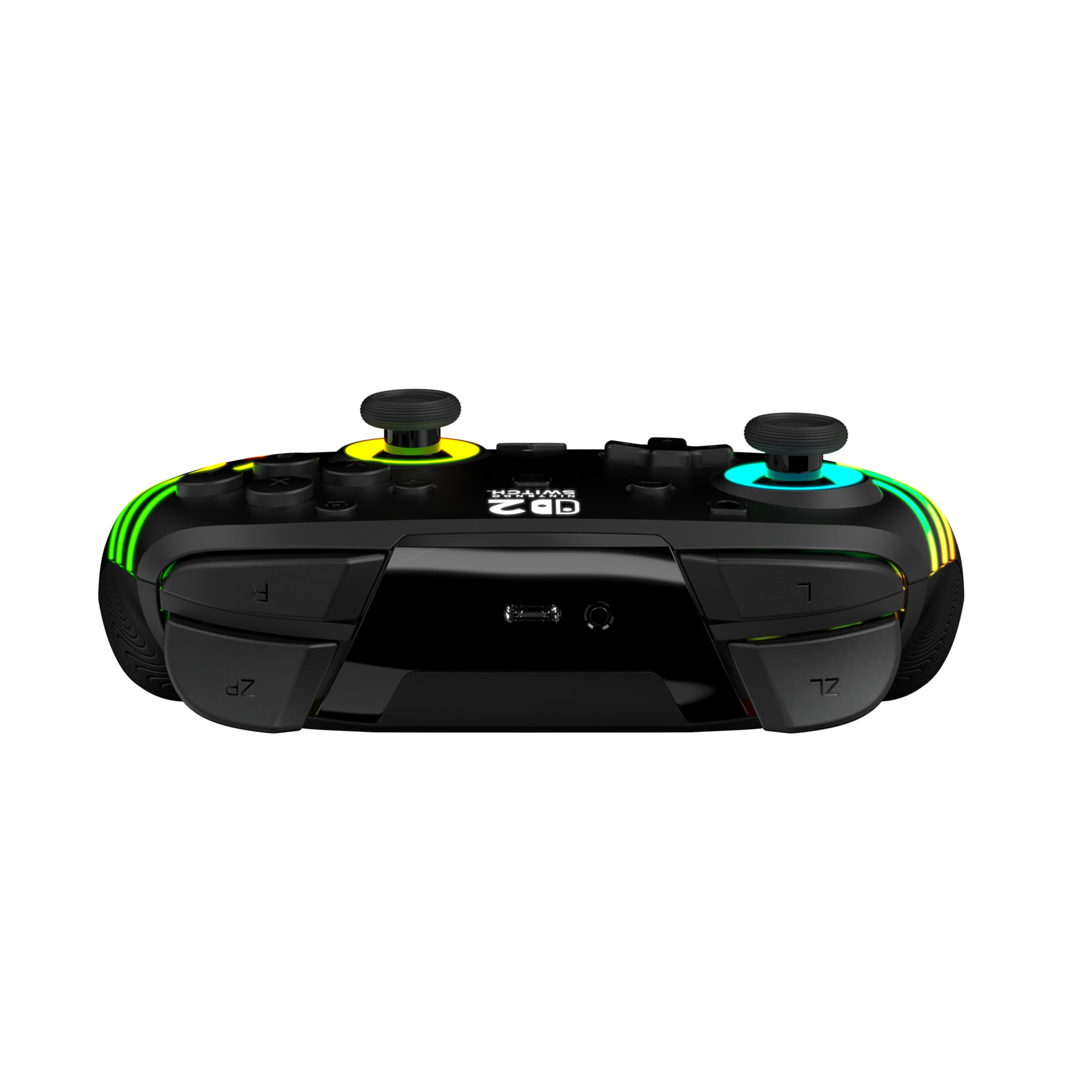 Turtle Beach Afterglow Wave Wireless RGB Gaming Controller (Black) - Officially Licensed for Nintendo Switch 2, Nintendo Switch - Customizable Lighting, TMR Sticks, RBG
