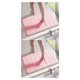 thumbnail image 2 of Yuarrent Alfombrilla de suelo de terciopelo para baño, multiregión, ampliamente aplicable, alfombrilla de baño, alfombrilla de ducha de Rosado 2piezas, 2 of 6