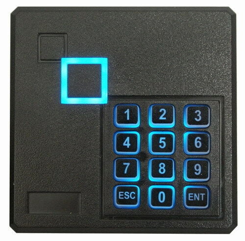 Weatherproof EM Proximity keypad 13.56MHz WG26 RFID Access Control IC READER 
