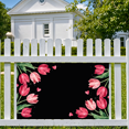 thumbnail image 2 of Floral Backdrop Decoration Banner for Weddings Photo Background Studio Parties Event Display Spring Decor Wall Backdrop Print Prop Tulip Design, 2 of 3