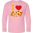 thumbnail image 3 of Inktastic I Love Pizza Long Sleeve Youth T-Shirt, 3 of 5
