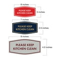 thumbnail image 5 of Signs ByLITA Fancy Please Keep Kitchen Clean Sign - Kitchen Signs | Durable Material | Cleaning Reminder | Easy Installation Sign (Black) - Small, 5 of 7