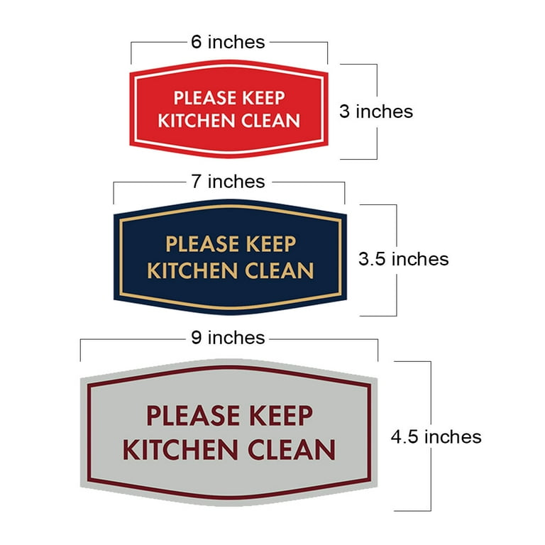 Printable Keep Kitchen Clean Notice Sign