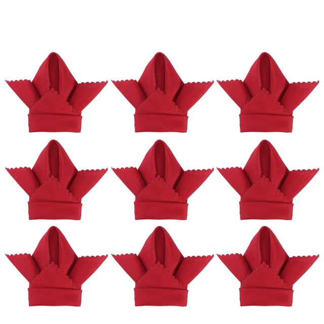 OULII 10Pack Elegant Reusable Napkins For Big Dinner Parties Fade Stain Resistant Home Users