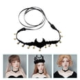 thumbnail image 2 of Collier Gothique Collier Collier Ras-du-Cou Halloween Fantôme Festival Carnaval Accessoire de Costume, 2 of 8