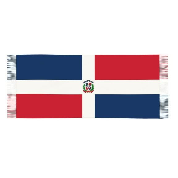Womens Flag Of The Dominican Republic Scarf Shawl Wraps Soft Warm Shawls
