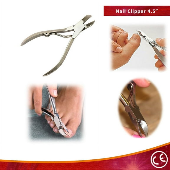 Bdeals 4.5' Beauty Toe Nail Cutter Trimmer Clipper Single Center Bow Pedicure