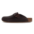 thumbnail image 4 of HAFLINGER Men Women leather Clogs 'Porto', dark brown, 4 of 8