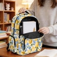 thumbnail image 5 of SEANATIVE Backpacks for Girls Boys Teens School Bookbag Travel Daypack Multi Pockets Elementary Kids Backpack with Padded Adjustable Straps, for Back to School, Lemon Flower, 5 of 7