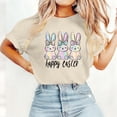 thumbnail image 5 of VKOYWKM Easter Shirts Women Funny Easter Bunny Rabbit Eggs Graphic Tees Casual Short Sleeve T Shirts Summer Crew Neck Holiday Top Tshirts, 5 of 6
