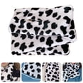 thumbnail image 4 of Peluche bufanda de invierno tibio tibio corbata bufanda vaca manchada de cuello manchado, 4 of 4