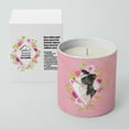thumbnail image 2 of Carolines Treasures CK4258CDL Border Collie Soy Candle 10 oz Decorative Gift Scented Soy Candles for Home Pink Flowers, 2 of 2