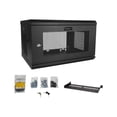 thumbnail image 4 of StarTech.com 2 Post 6U 19 Pouces Wall Mount Network Cabinet, 15 Pouces Deep Locking IT Switch Depth Enclosure, Vented Computer/Electronics Equipment Data Rack with Shelf & Hook & Loop Tape /Assembled 6U (RK616WALM) - Armoire Murale - Montable au Mur - Noir -, 4 of 6