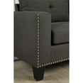thumbnail image 3 of Bowery Hill Ensemble de Canapé Moderne en Lin 2 Pcs - Causeuse et Canapé en Gris, 3 of 7