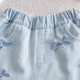 thumbnail image 6 of NAISIBABY Girls Denim Shorts, High Rise Stretch with Pockets Cute Fashion Jean Shorts Light Blue Size 8, 6 of 7