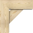 thumbnail image 3 of Ekena Millwork 8"W x 22"D x 22"H Traditional Block Rough Sawn Bracket w/ Offset Brace, Douglas Fir, 3 of 25
