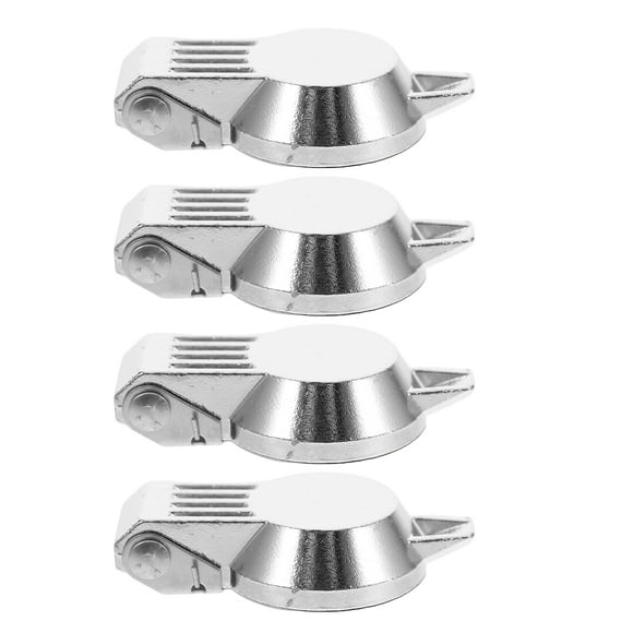 4pcs Dustproof Padlock Cover Silver Zinc Alloy Waterproof Small Round Lock for Industrial Production
