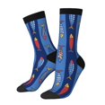 thumbnail image 1 of Fotbe Cute Fish Calcetas Largas con Estampado para Hombre y Mujer – Calcetas de Compresión Transpirables y Elásticas, Viajar y Uso Diario Talla 5-11, 1 of 6