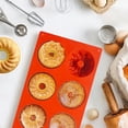 thumbnail image 2 of 3Pcs Mini Fluted Tube Cake Pan for Baking,6-Cavity Fluted Tube Silicone Molds for Baking Cupcake,Cornbread,Brownie,Donuts,Jello (Red), 2 of 7