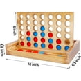 thumbnail image 4 of Smmoma Tic Tac Toe & 4 in a Row Tables Game Set, Classic Board Line Up 4 for Living Room Rustic Table Decor and Use as Game Top Wood Guest Room Decor Strategy Board Games for Families, 4 of 6