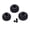 Black 23-25T, variant on Riousery Engine Motor Module Pinion Gear Set Replacement Component for 1/10 1/8 RC Car 23-25T (9x5x2 inches / 22.8x12.7x5 cm)