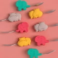 thumbnail image 3 of 2Pcs/Set Silicone Baby Spoon Fork Set Cute Cartoon Animal Baby Feeding Dishes Tableware for Kids Training Spoon Forks, 3 of 10