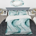 thumbnail image 2 of Designart "Zen Harmony In Light Green Marble" Marble Bedding Covert Set - Glam Bed Set With 2 Shams, 2 of 5