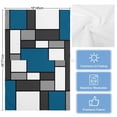 thumbnail image 5 of Abstract Blue Grey Kitchen Towels Set of 3, Water Absorbent Dish Towel, Modern Geometric Color Blocks Decorative Hand Towels - Quick Drying Cloth for Cooking Baking, 18x28 Inch, 5 of 8
