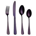 thumbnail image 1 of Ensemble de Couverts 4 Pcs en Acier Inoxydable Poli Ensemble de Couverts pour Dîner, 1 of 9